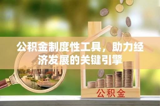 威信公积金制度性工具，助力经济发展的关键引擎