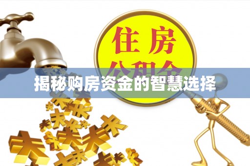 威信揭秘购房资金的智慧选择